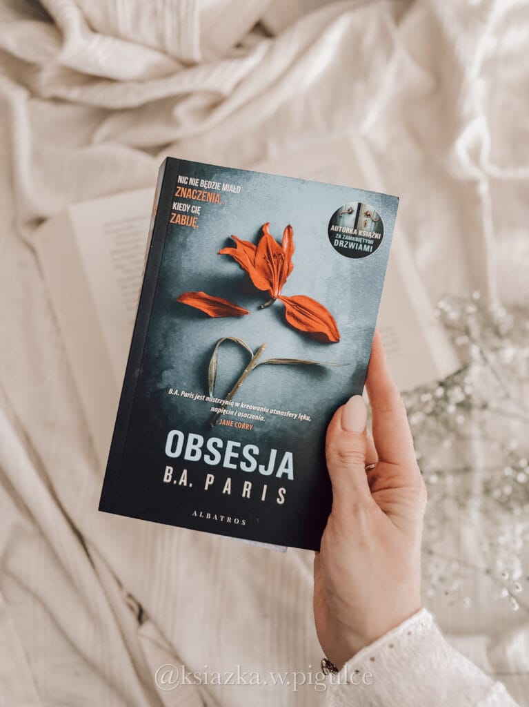 okładka obsesja b. a.  paris